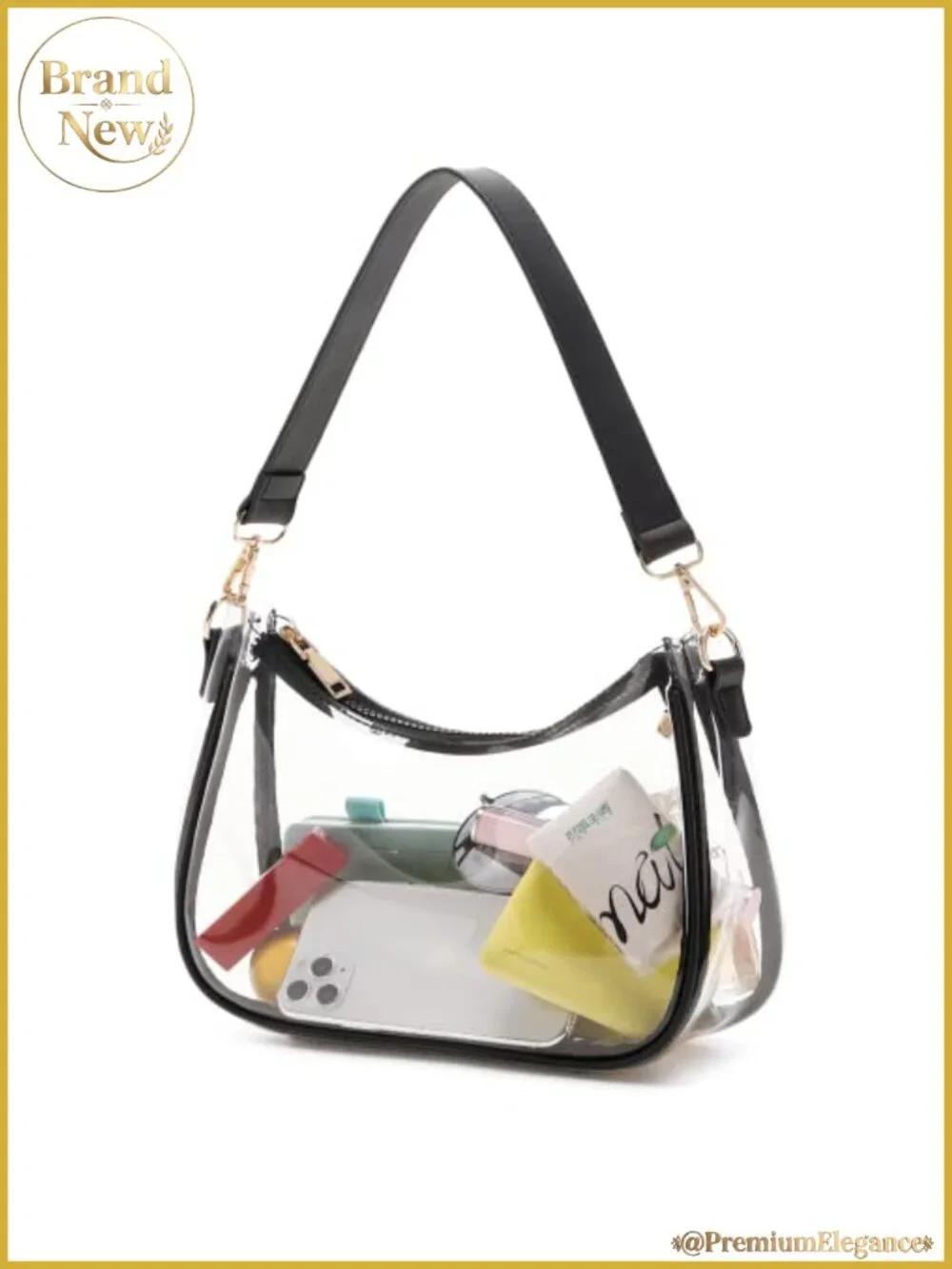 Faux Leather Hobo Shoulder Bag Women Cute Tote Purse Zipper Closure